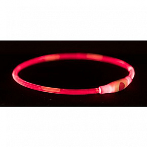 Flash light ring USB, migający obroża, czerwona (RP 2,10 €)