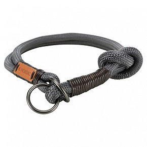 BE NORDIC półzaciskowa obroża, ciemnoszara/brązowa