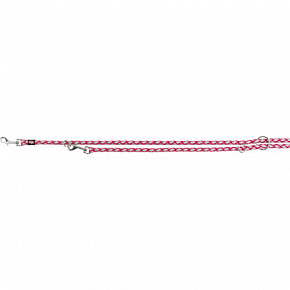 Smycz CAVO okrągła odblaskowa przełączana - fuksja