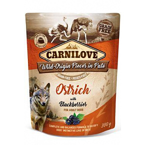 Carnilove Dog Pouch Pasztet Struś & Jeżyny 300g Carnilove Dog Pouch Pasztet Struś & Jeżyny 300g
