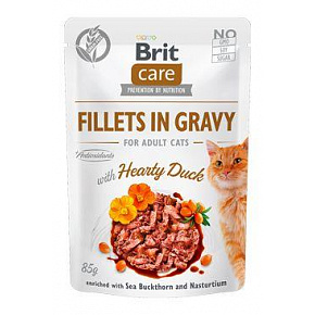 Brit Care Cat Fillets in Gravy Hearty Duck 85g Brit Care Cat Fillets in Gravy Hearty Duck 85g