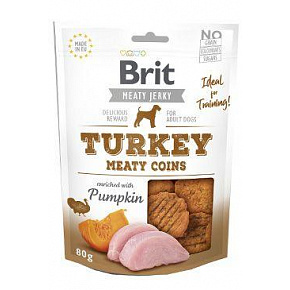 Brit Jerky Turkey Meaty Coins 80g Brit Jerky Turkey Meaty Coins 80g