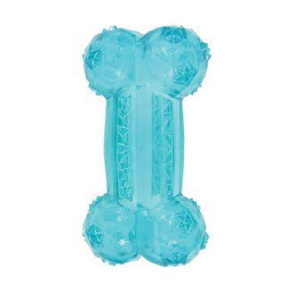 Zabawka dla psa BONE TPR POP kość 12cm turkus Zolux
