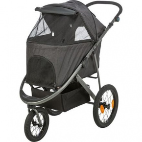 Wózek BUGGY na pneumatycznych kołach, 60 x 112 x 120 cm, nośność 20 kg, antracytowy