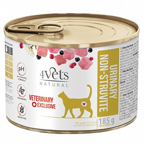 4VETS Natural Urinary No Struvit Cat - vlhké krmivo pro kočky - 185 g 4VETS Natural Urinary No Struvit Cat - vlhké krmivo pro kočky - 185 g