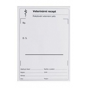 Formularz-Recept weterynaryjny nieprzebijający 100 arkuszy Formularz-Recept weterynaryjny nieprzebijający 100 arkuszy