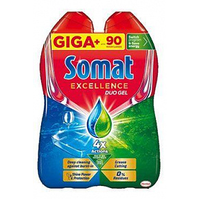 Gel do myčky Somat Excellence Duo 2x810ml 90dávek Gel do myčky Somat Excellence Duo 2x810ml 90dávek