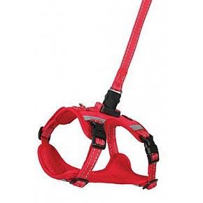 Szelki dla psa z smyczą 2m CLIP&GO czerwona M Zolux Szelki dla psa z smyczą 2m CLIP&GO czerwona M Zolux