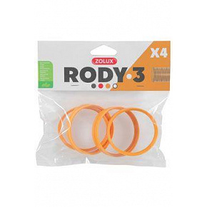 Komponenty Rody 3-pierścieniowy łącznik żółty 4 sztuki Zolux