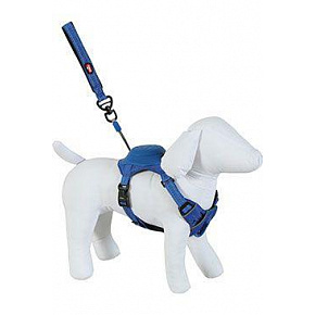 Szelki dla psa z smyczą EASY RIDE niebieskie XL Zolux