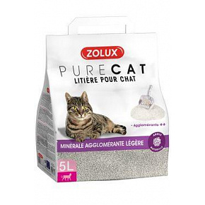 Żwirek PURECAT mineral light clumping 5l Zolux