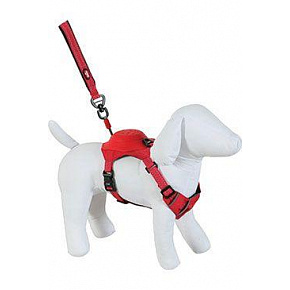 Szelki dla psa z smyczą EASY RIDE czerwone XL Zolux