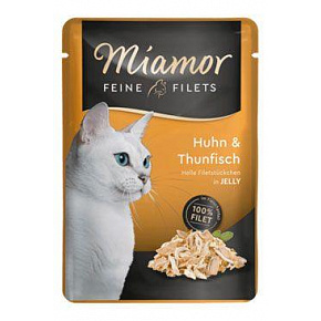 Miamor Cat Filet saszetka kurczak+tuńczyk w galarecie 100g