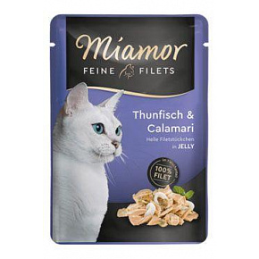 Miamor Cat Filet saszetka tuńczyk+kalmar w galarecie 100g