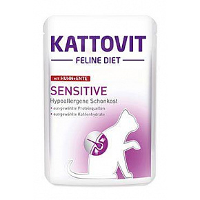 Kattovit Cat Sensitive kaczka saszetka 85g Kattovit Cat Sensitive kaczka saszetka 85g