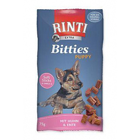 Rinti Dog Extra Bits Puppy przysmak kurczak+kaczka 75g