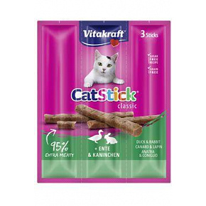 Vitakraft Cat przysmak. Stick Classic królik+kaczka 3x6g Vitakraft Cat przysmak. Stick Classic królik+kaczka 3x6g