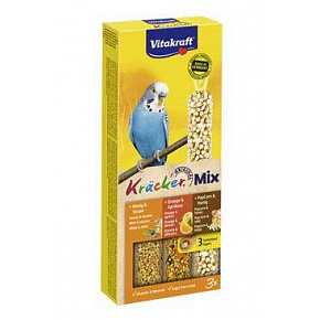 Vitakraft Bird Kräcker Andulka miód/jabłko/popcorn pałeczki 3 szt. Vitakraft Bird Kräcker Andulka miód/jabłko/popcorn pałeczki 3 szt.