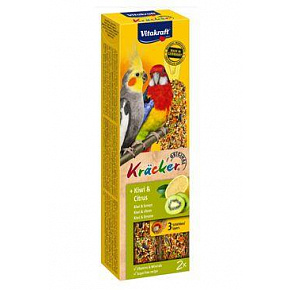 Vitakraft Bird Kräcker Korela/Papuga kiwi+citrus patyczek 2 szt. Vitakraft Bird Kräcker Korela/Papuga kiwi+citrus patyczek 2 szt.
