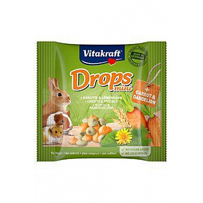 Vitakraft Rodent all poch. Carotties mini Drops 40g Vitakraft Rodent all poch. Carotties mini Drops 40g