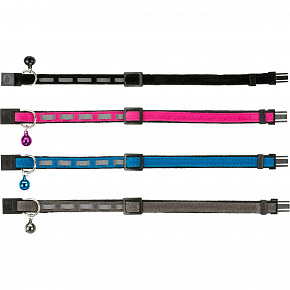 Obroża dla kota odblaskowa, aksamitna 22-36 cm Obroża dla kota odblaskowa, aksamitna 22-36 cm