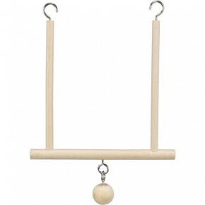 Drewniana huśtawka z kulką 12x13cm TRIXIE Drewniana huśtawka z kulką 12x13cm TRIXIE