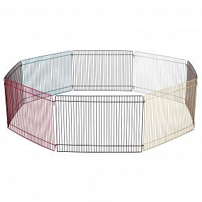 Metalowy kojec, malowany dla małych gryzoni 8 części 34 x 23 cm, o 86 cm