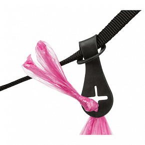 Uchwyt na woreczki na odchody, do zamocowania na smyczy