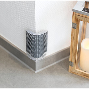 Szczotka do masażu do zamocowania na rogu 8 x 13 cm szara Szczotka do masażu do zamocowania na rogu 8 x 13 cm szara