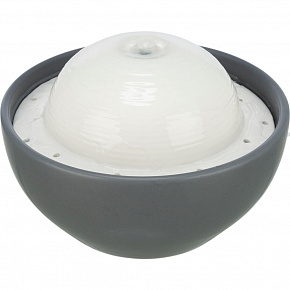 Vital Dome ceramiczna fontanna do picia, 1,5 l/20 x 10 x 20 cm, szara/biała Vital Dome ceramiczna fontanna do picia, 1,5 l/20 x 10 x 20 cm, szara/biała