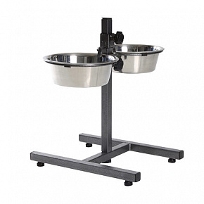 Bar dla psa, wysokość 40 cm, 2x miska 1,8l/21cm Bar dla psa, wysokość 40 cm, 2x miska 1,8l/21cm