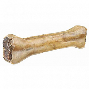 Kość z bawolej skóry wypełniona wołową żyłą 21 cm / 170 g Kość z bawolej skóry wypełniona wołową żyłą 21 cm / 170 g