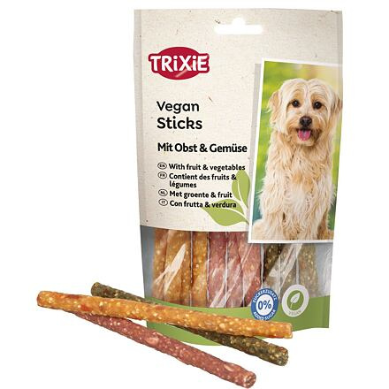 TRIXIE Vegan Sticks, wegańskie batoniki z owocami i warzywami, 100 g — Inhaltsstoffe i ocena