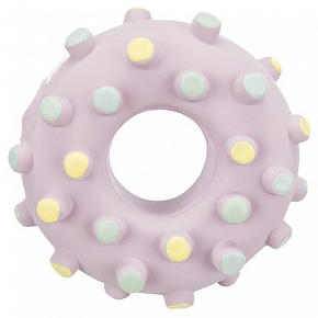 JUNIOR Mini lateksowy donut z wypustkami 8 cm