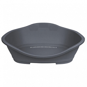 Be Eco plastikowe legowisko Sleeper nr 3 z wentylacją 80 x 53 cm, ciemnoszare Be Eco plastikowe legowisko Sleeper nr 3 z wentylacją 80 x 53 cm, ciemnoszare