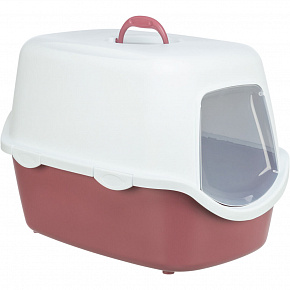 WC VICO kryte z drzwiczkami, bez filtra 56 x 40 x 40 cm, staroróżowy/biały