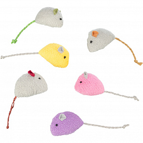 Pluszowa myszka z kocimiętką, 5 cm, różne kolory Pluszowa myszka z kocimiętką, 5 cm, różne kolory