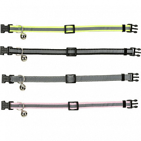 Odblaskowa obroża dla kociąt z dzwoneczkiem, różne kolory Odblaskowa obroża dla kociąt z dzwoneczkiem, różne kolory