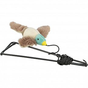 Pluszowa latająca kaczka na gumce 13 cm, uchwyt na ramę drzwi Pluszowa latająca kaczka na gumce 13 cm, uchwyt na ramę drzwi