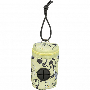 Pojemnik na woreczki na odchody, na klipsie, 8 x 4 cm, różne kolory - OFERTA LIMITOWANA