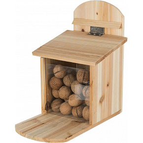 Stacja karmienia dla wiewiórek 20 x 30 x 30 cm, naturalne drewno sosnowe Stacja karmienia dla wiewiórek 20 x 30 x 30 cm, naturalne drewno sosnowe