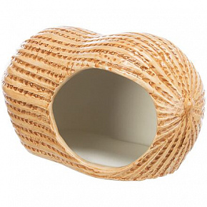 Ceramiczny domek ARAŠÍD (chomik/mysz), 17 x 8 x 8 cm, beżowy Ceramiczny domek ARAŠÍD (chomik/mysz), 17 x 8 x 8 cm, beżowy