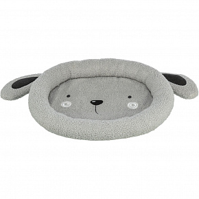 Junior legowisko DOG, owalne z niskim brzegiem, 50 x 40 cm, szare