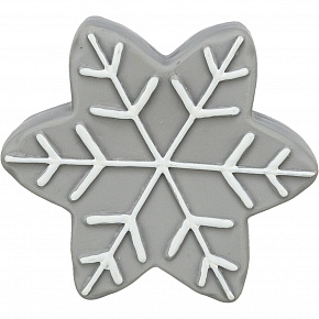 Gwiazdka świąteczna, z dźwiękiem, 10 cm, lateks, szara Gwiazdka świąteczna, z dźwiękiem, 10 cm, lateks, szara