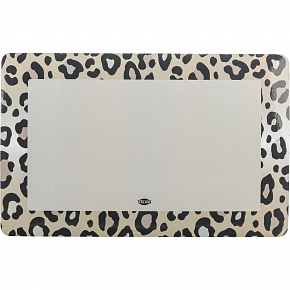 Podkładka pod miski LEO, 44 x 28 cm, szara, brązowa/leopardzi. Podkładka pod miski LEO, 44 x 28 cm, szara, brązowa/leopardzi.