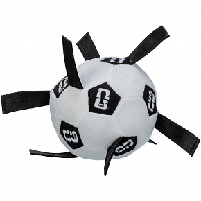 FIFA 2026 miękka piłka aportowa z uchwytami, 12 cm, biała/czarna - OFERTA LIMITOWANA