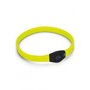 Obroża USB Visio Light LED ładowalna 65cm żółta KAR