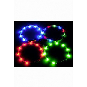 Obroża USB Visio Light LED ładowalna 70cm niebieska KAR Obroża USB Visio Light LED ładowalna 70cm niebieska KAR