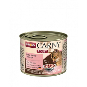 Animonda CARNY® cat Adult wołowina, indyk i krewetki opak. 6 x 200 g puszka