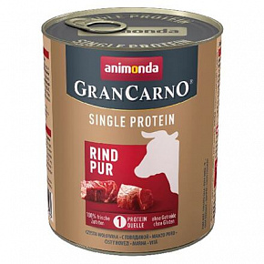 GRANCARNO Single Protein 800 g czystej wołowiny, konserwa dla psów GRANCARNO Single Protein 800 g czystej wołowiny, konserwa dla psów